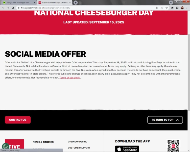 Five Guys Promo Code 2026