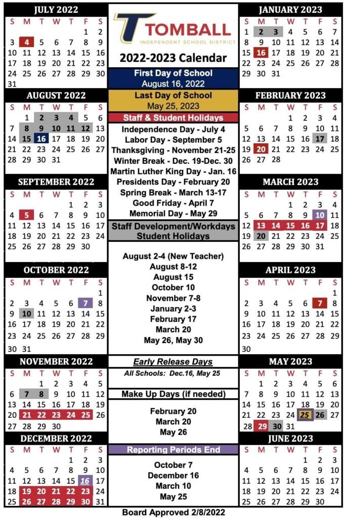 Tomball ISD Calendar 27-28: What You Need to Know for the Upcoming School Year