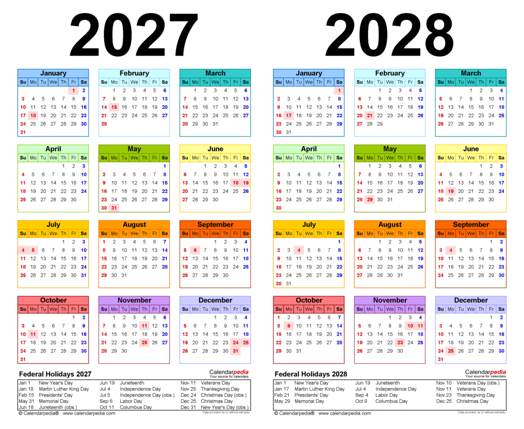 The Ultimate Guide to Your 2027 2028 Blank Calendar: Plan Ahead Like a Pro