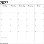 Your Ultimate Free Printable Calendar for May 2027: Plan Smarter, Not Harder
