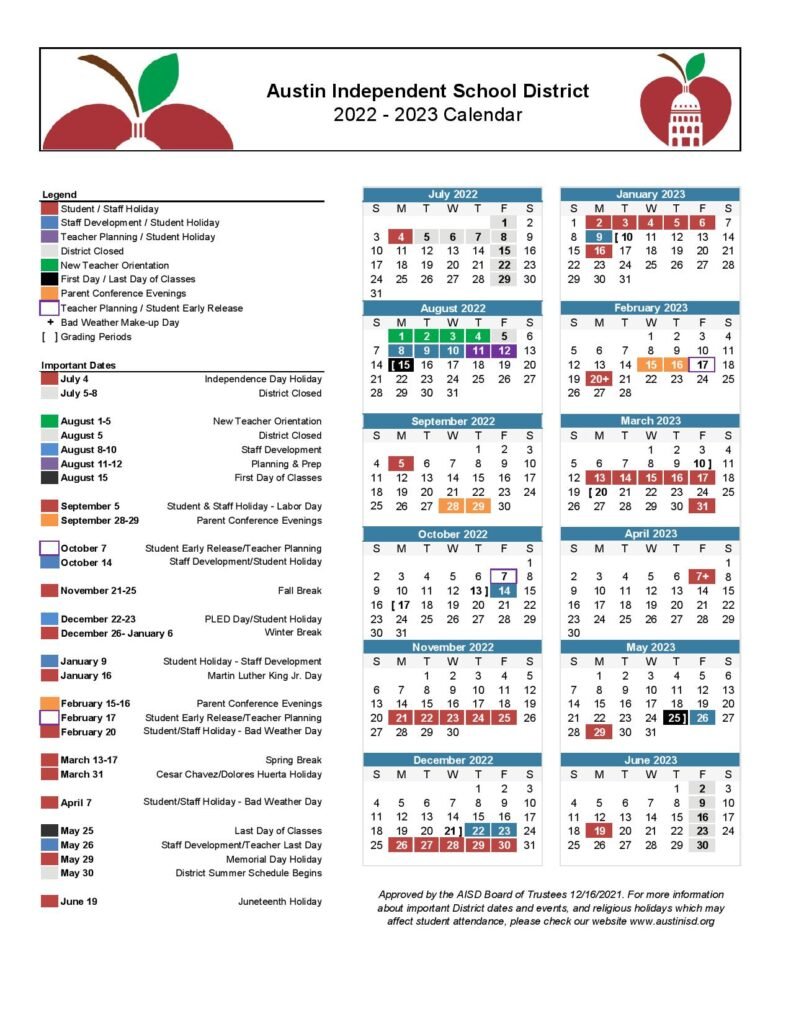 Complete Guide to the AISD Calendar for 2027-2028 School Year