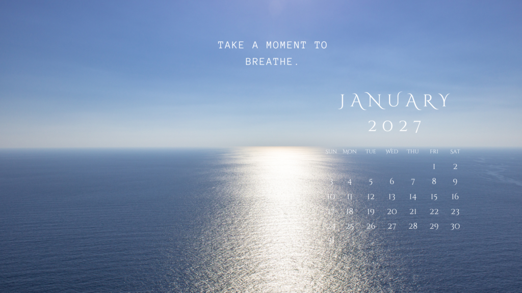 January 2027 Calendar Desktop Wallpaper: Start Your Year with Style and Precision