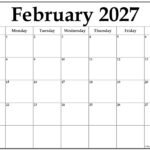 Get Ahead with Your 2027 February Calendar Printable: The Ultimate Planning Hack