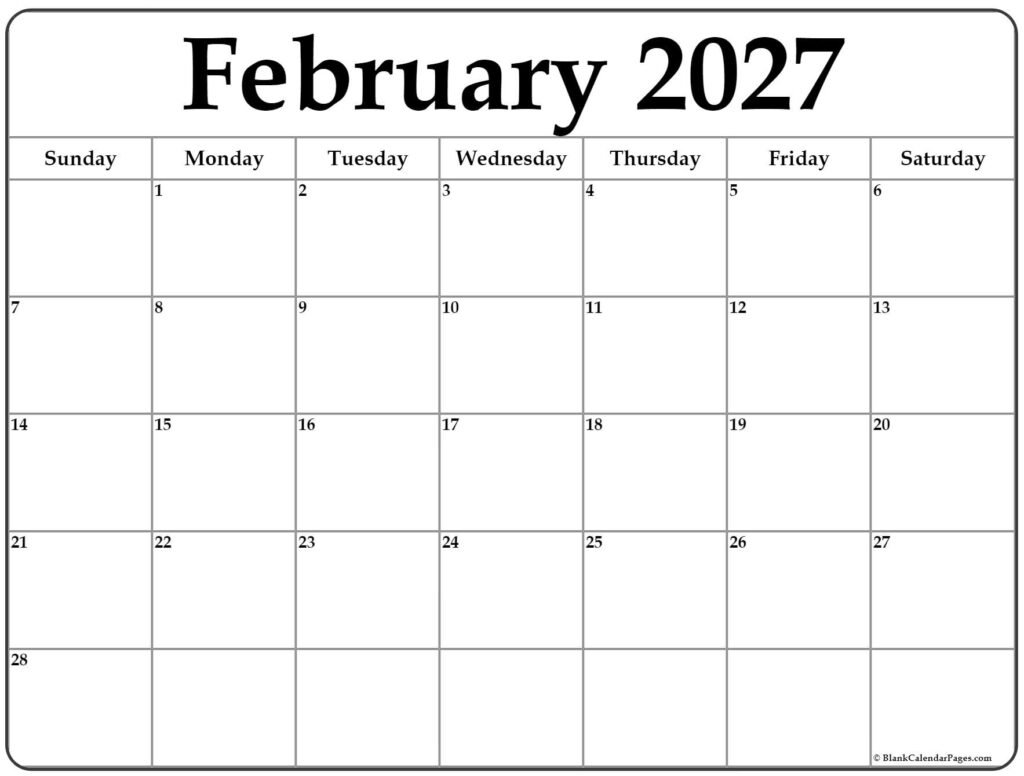 February 2027 Calendar Free Printable PDF: Your Ultimate Planning Ally