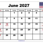 June 2027 Calendar With Holidays Printable: Your Ultimate Planning Companion