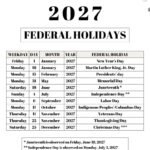 2027 Federal Holidays Calendar: Your Ultimate Guide to U.S. Observances