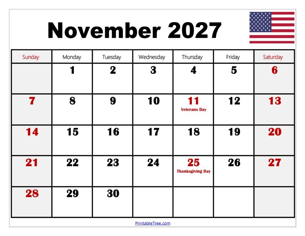 November 2027 Free Printable Calendar: The Ultimate Planning Hack
