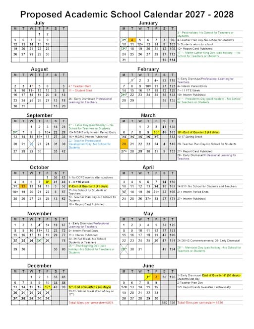 Ccps Calendar 27 28: What to Know About the Upcoming School Year