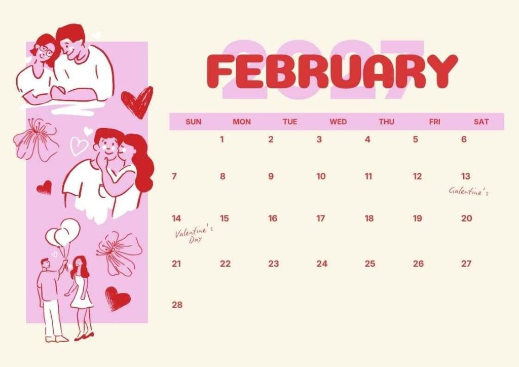 Grab Your February 2027 Calendar Wallpaper and Own Your Month