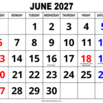 Get Your June 2027 Calendar Printable PDF Free: Ultimate Guide & Templates