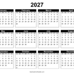 Master Your Year with the Ultimate 2027 Yearly Calendar Template